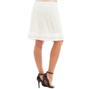 Fashion Union White Fringe Mini Skirt